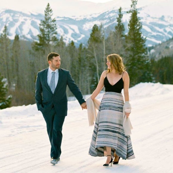 Badgley Mischka Metallic Miramare Gown Size 10 - Picture 2 of 13